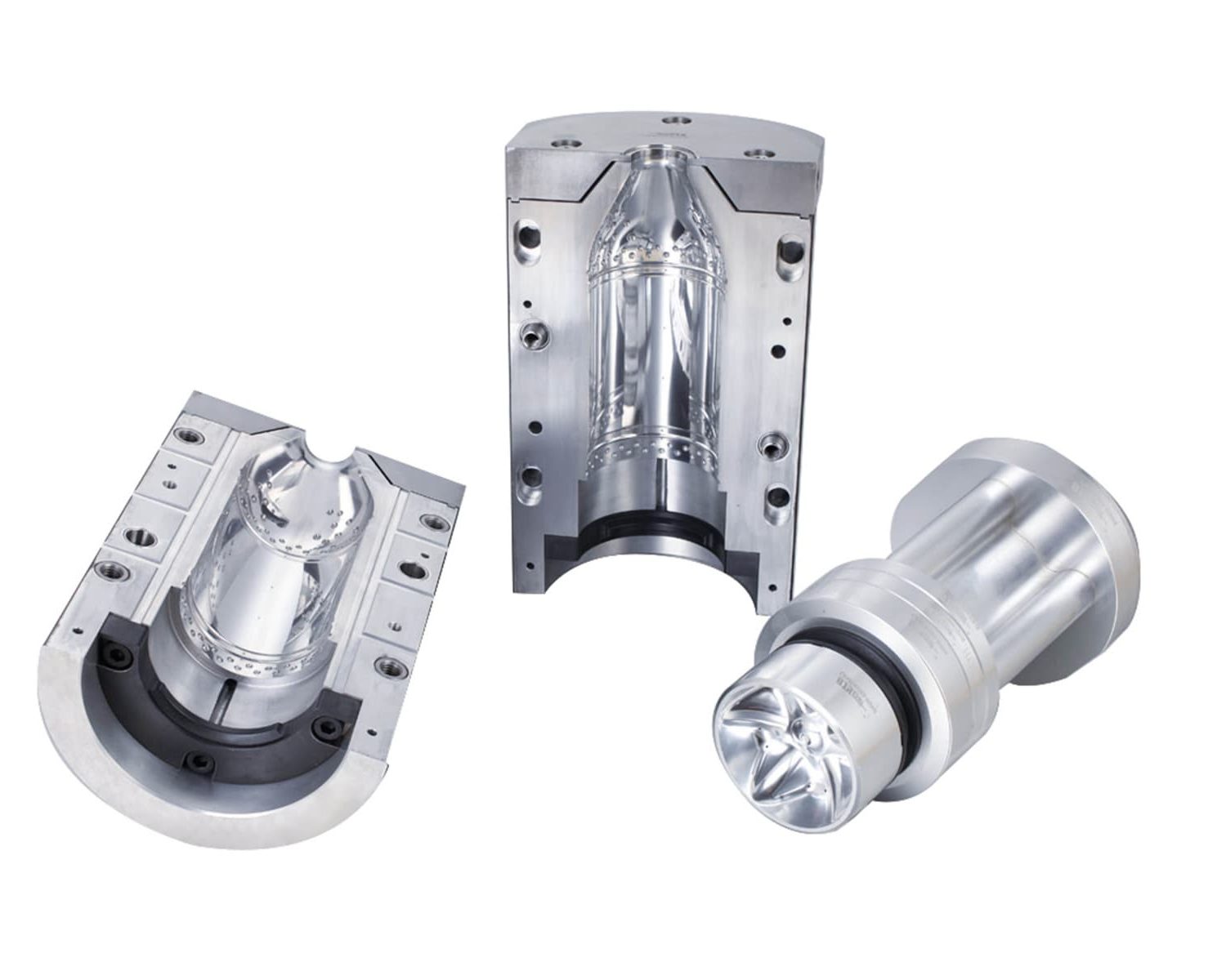 PET blowing mold for Newarstar blow molding machine