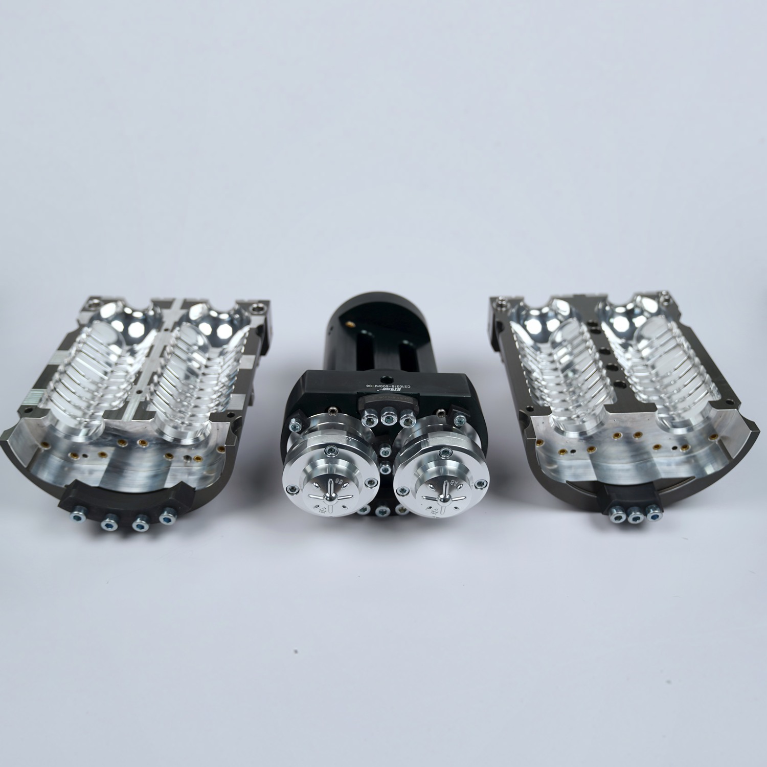 PET blowing mold for Sacmi twins cavities blow molding machine