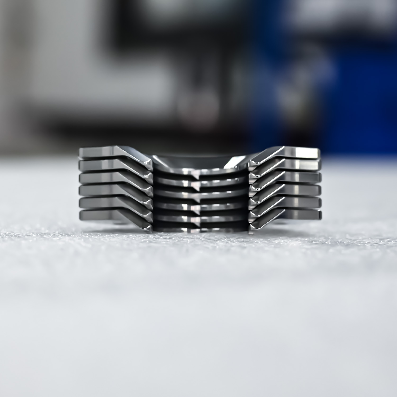 rotate stopper in action on PET bottle capping machine line preventing slippage