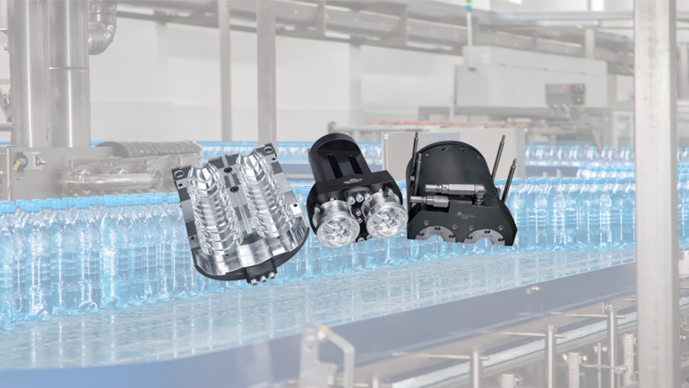 PET blowing mold for Sacmi twins cavities blow molding machine