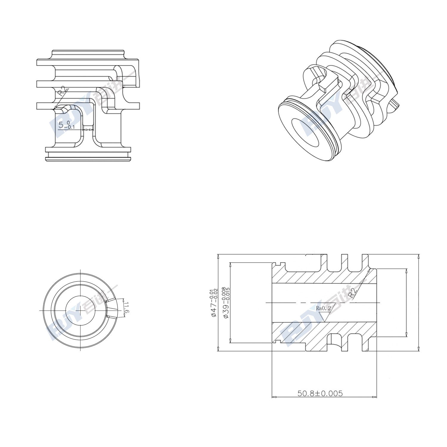 Cavity for HUSKY Injection Systems