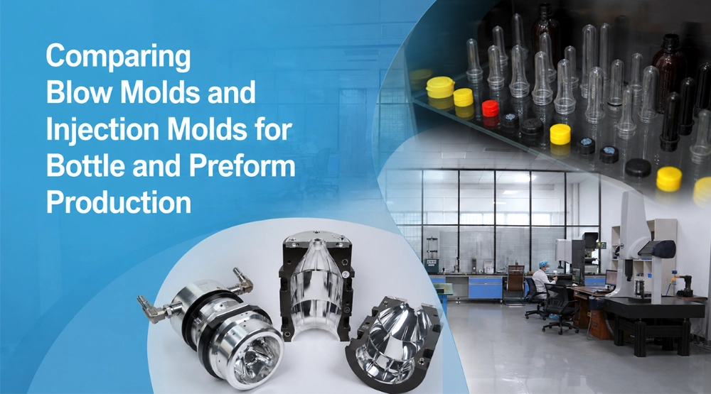 Comparing Blow Molds and Injection Molds for Bottle and Preform Production Comparing Blow Molds and Injection Molds for Bottle and Preform Production
