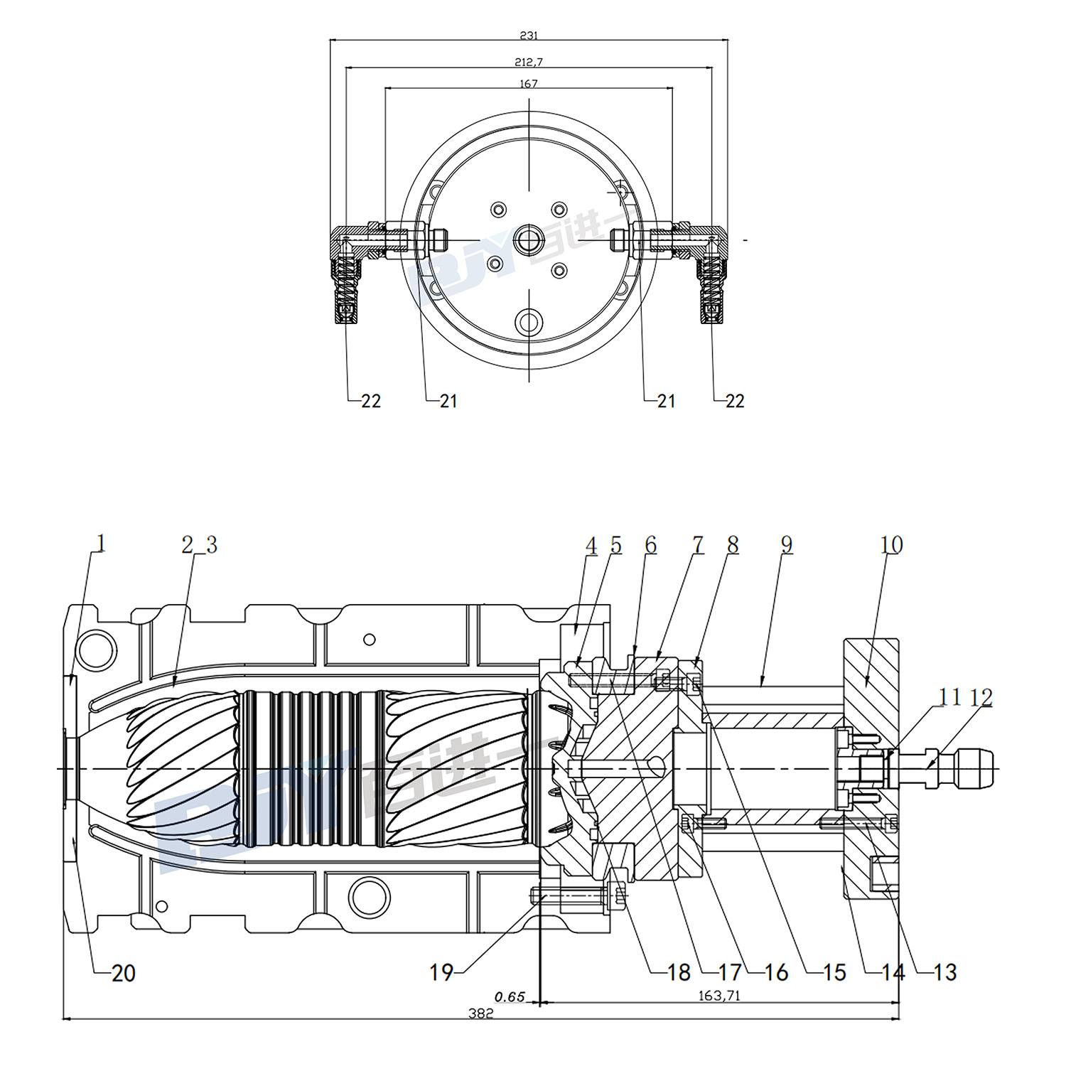 BJY 750 ml PET Blow Mold